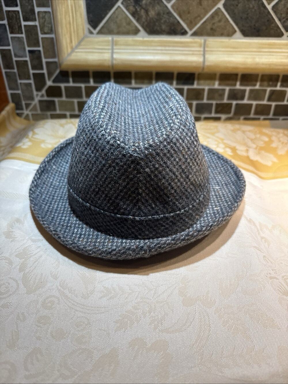 Vintage McGregor Sportswear Fedora Size Medium Hat Brown Tweed-PreOwned